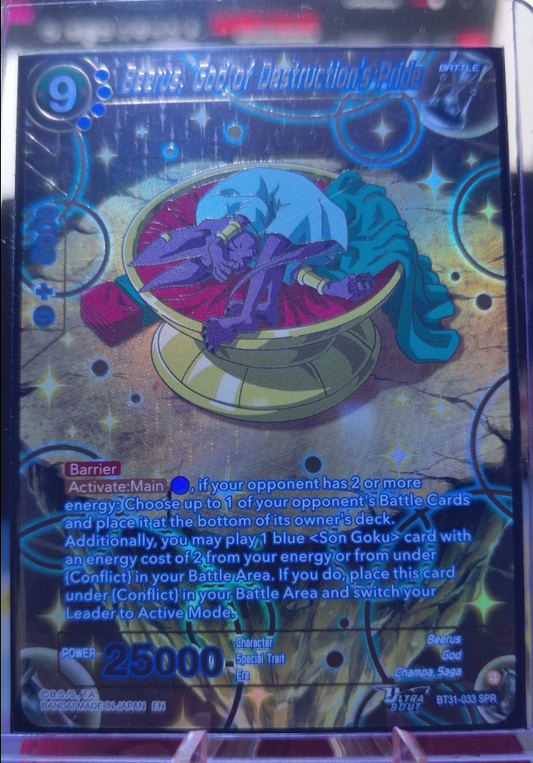 Beerus, God of Destruction's Pride  #BT31-033 (SPR) Impact Beyond Dimensions