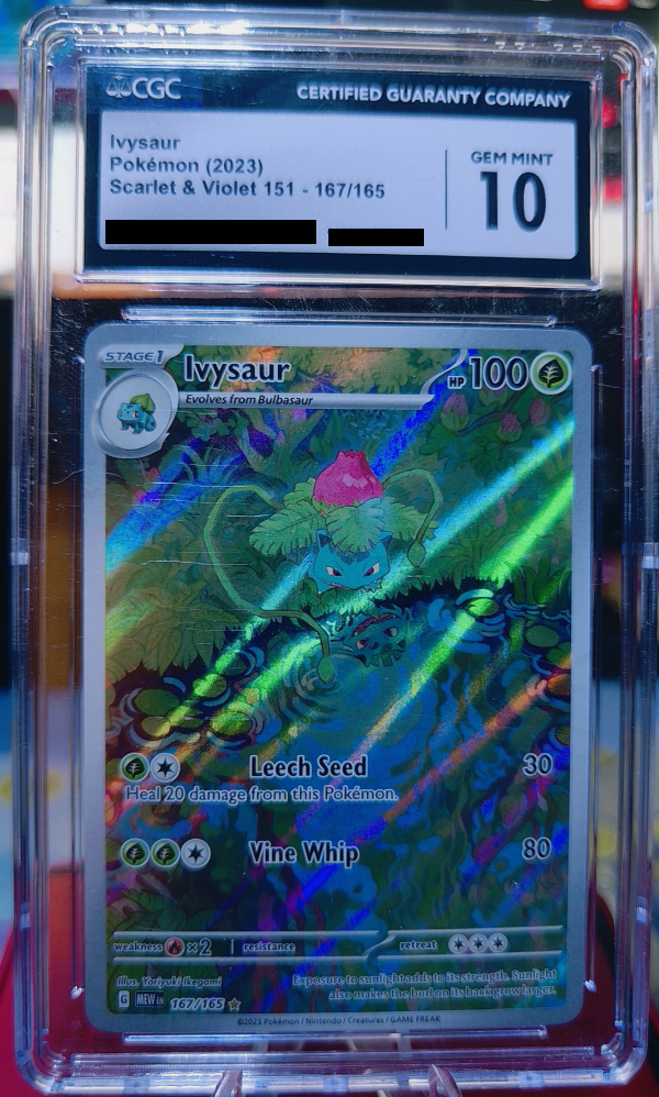 Ivysaur #167/165 SV151 CGC 10