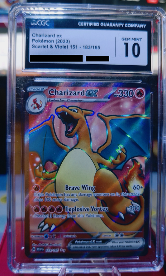 Charizard Ex #183/165 SV151 CGC 10