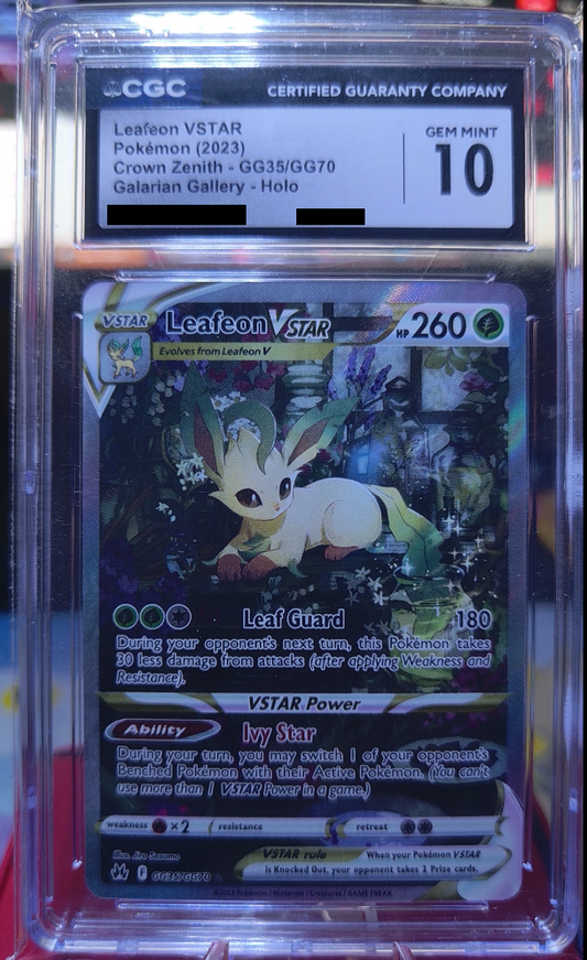 Leafeon VSTAR #GG35 Crown Zenith CGC 10