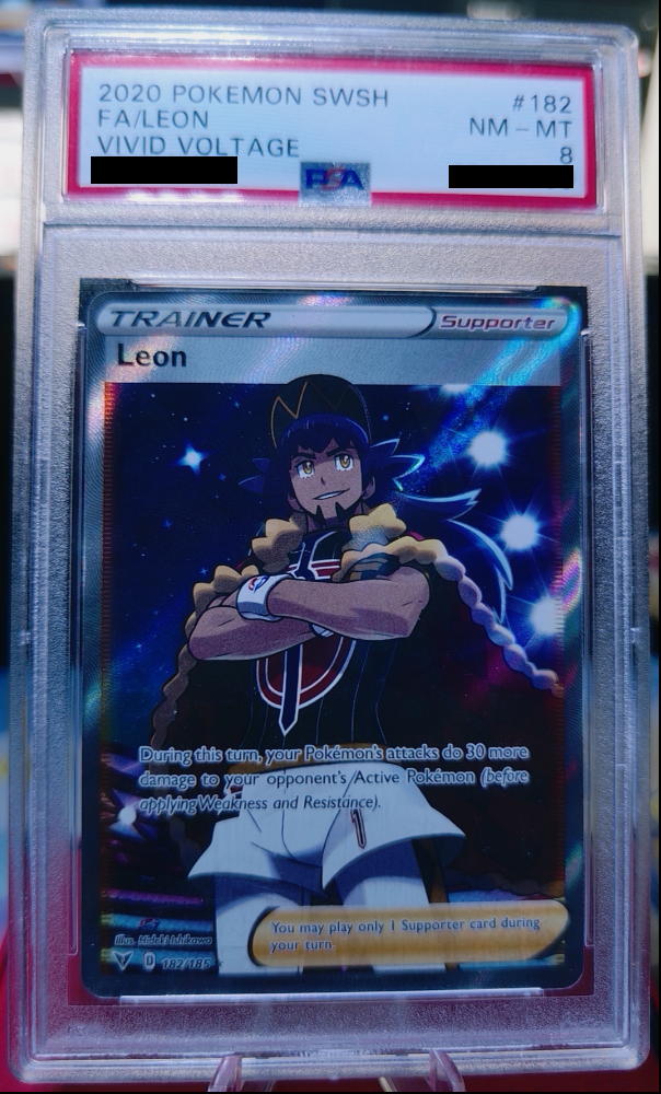 Leon #182/185 Vivid Voltage PSA 8