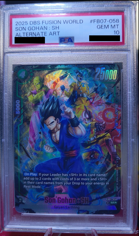 Son Gohan - SH (Alternate art) #FB07-058 Wish for Shenron PSA 10